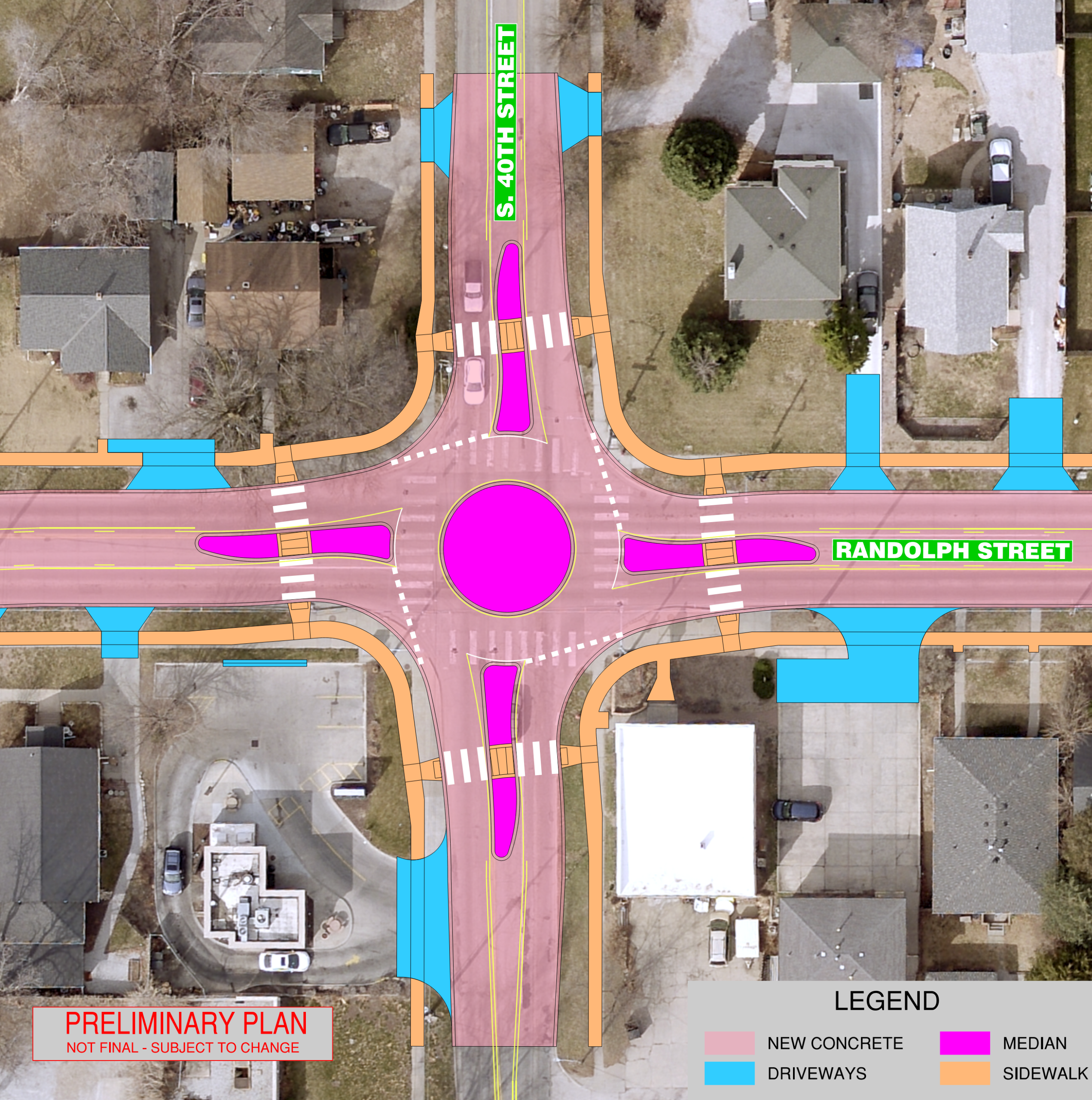 40th Street Roundabout Design Concept